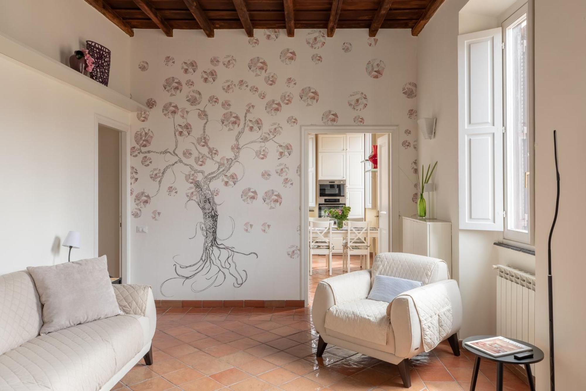 Iflat Trevi Charm, Elegant & Comfy Escape Lägenhet Rom